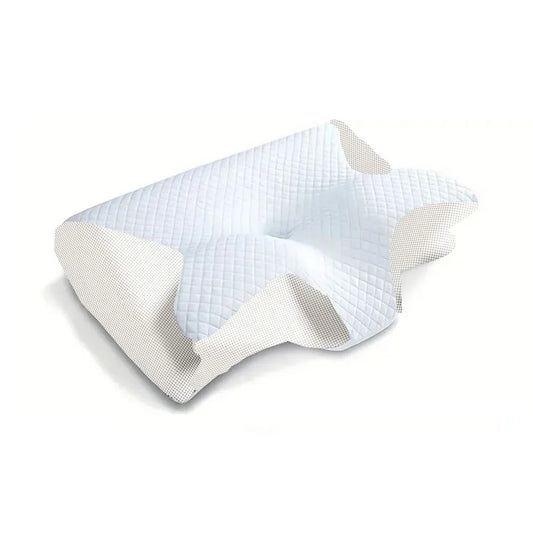 2-in-1 viskoelastisches Nackenstützkissen mit ergonomischem Konturdesign – RestAlign
