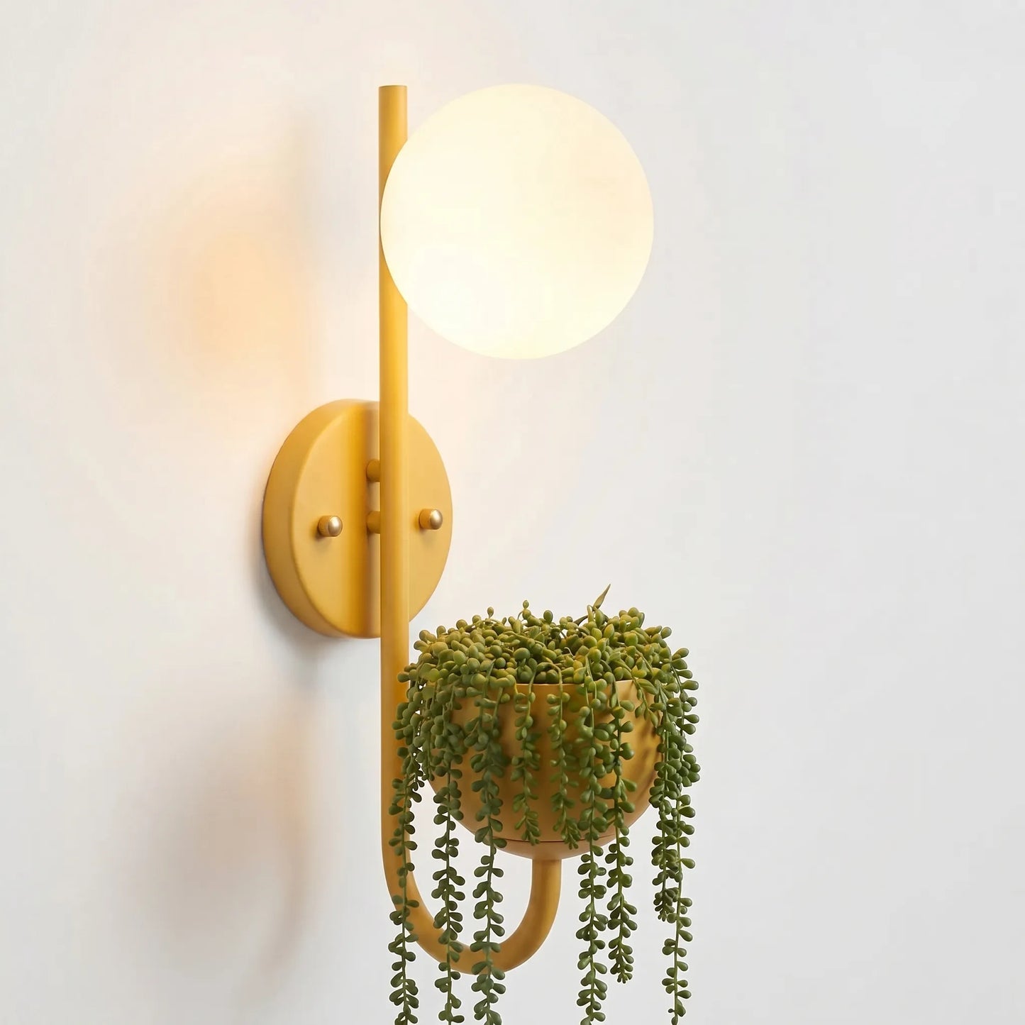 Scandinavian Wall Sconce With Planter - Verdura