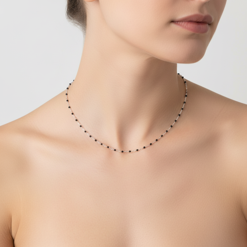 Schlichte Perlenkette - MysticNecklace