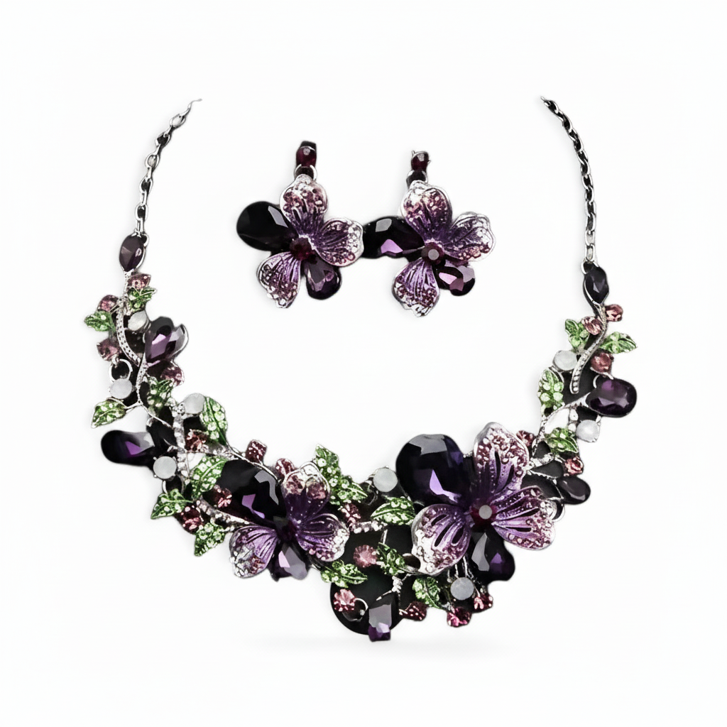 Schmuckset Mit Kette - FloralCharm