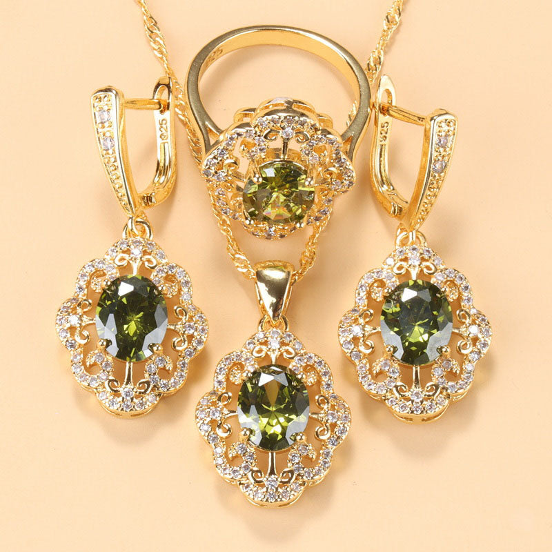 Schmuckset Mit Zirkonia - GlamourEssence