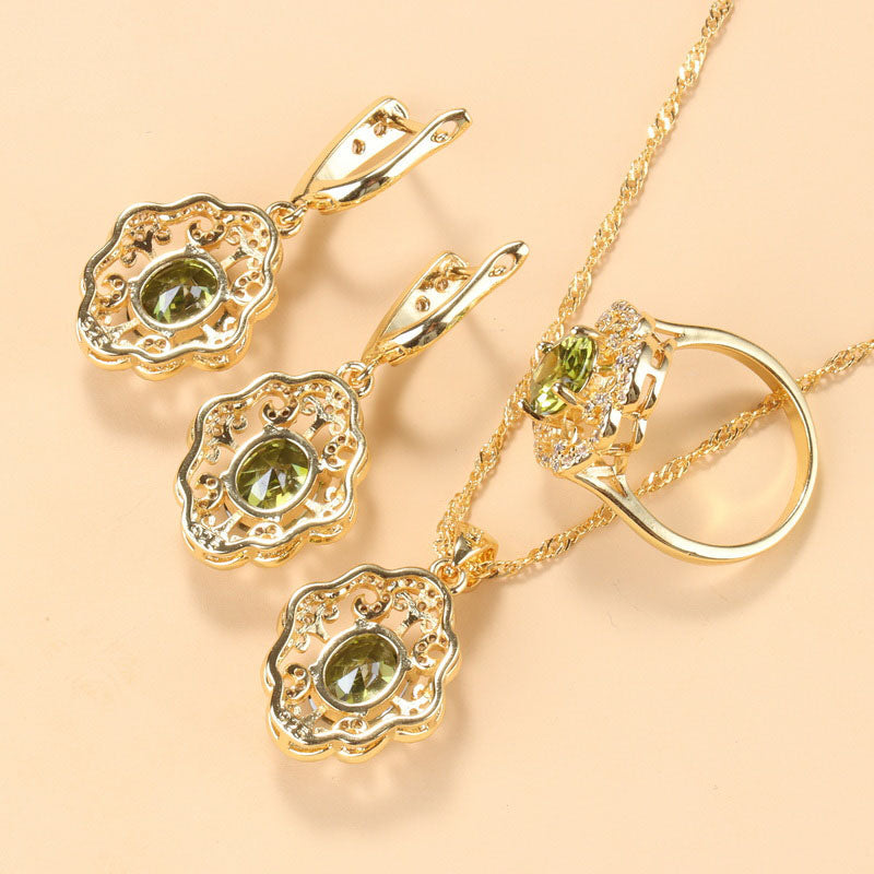 Schmuckset Mit Zirkonia - GlamourEssence