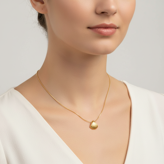 Schmuckstück Mit Muschel-Anhänger - FloralChain