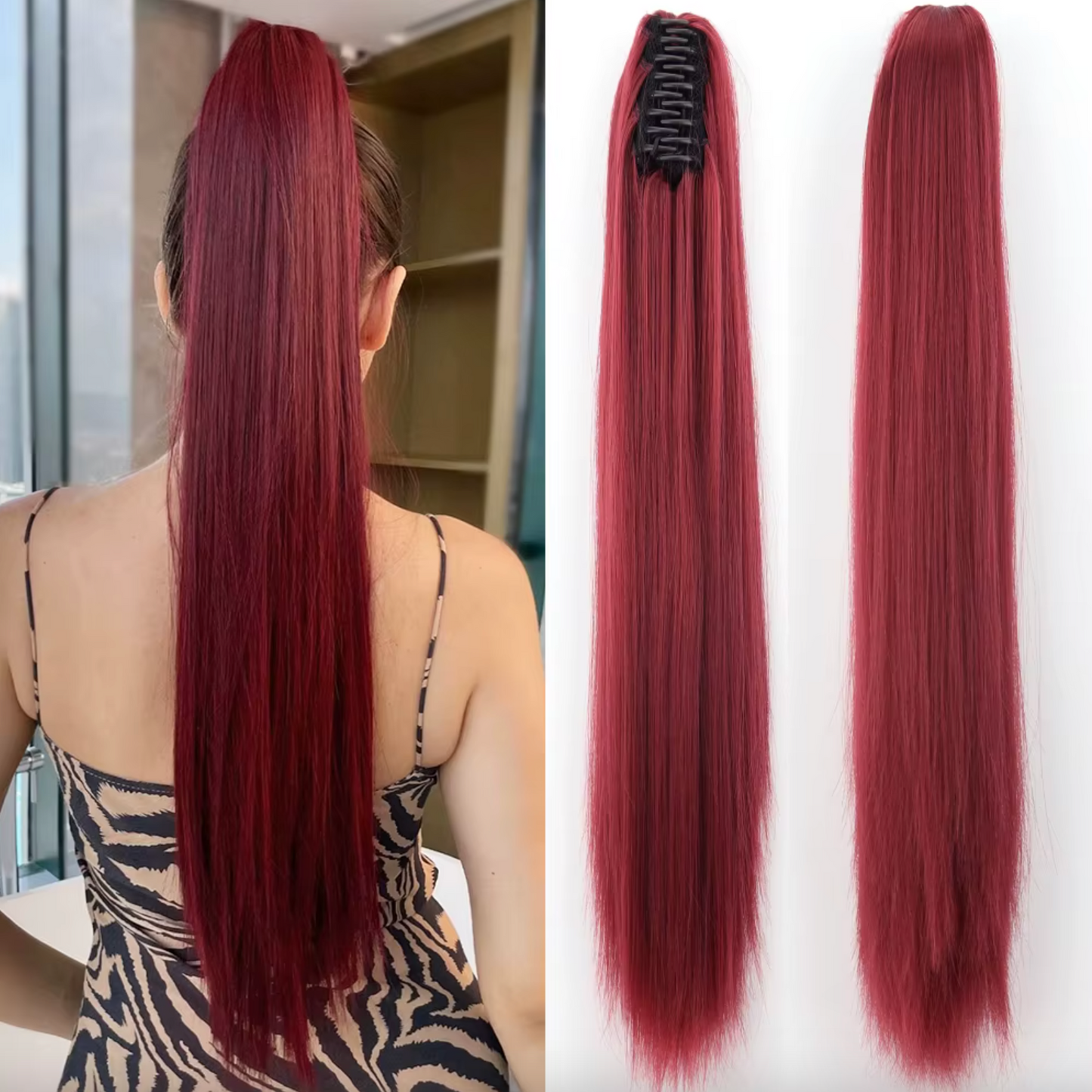 Haarverlängerung Pferdeschwanz 55 cm – Veloura