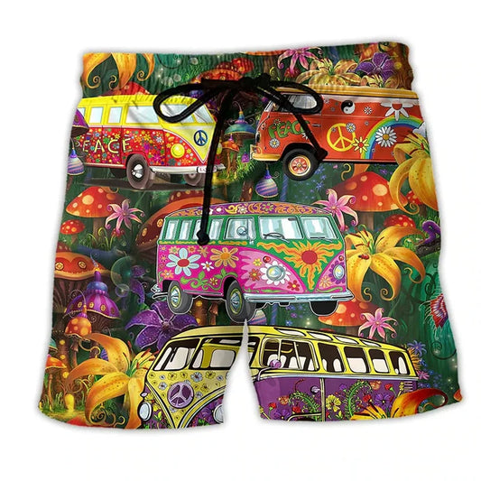 Herren-Badehose mit Graffiti-Muster – NovaBay