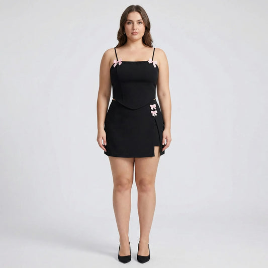 Sommerliches Zweiteiler-Set Für Damen Mit Schleifen-Details - Michelle