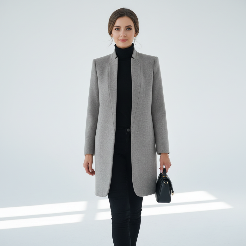 Stehkragen Mantel -  Valentina