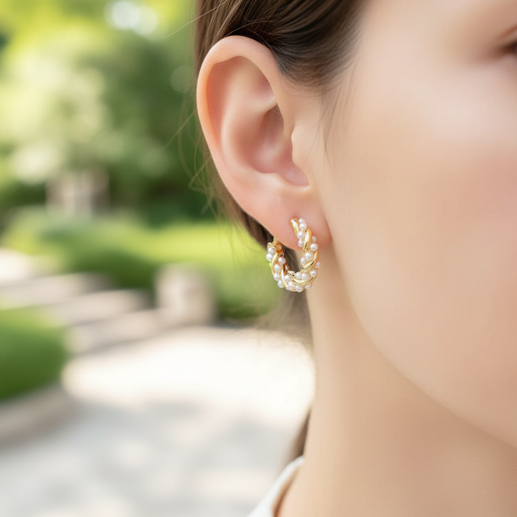 Vergoldete Creolen - JewelryDream