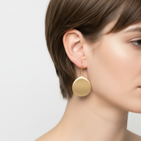 Vergoldete Silberohrringe - SiennaEarrings