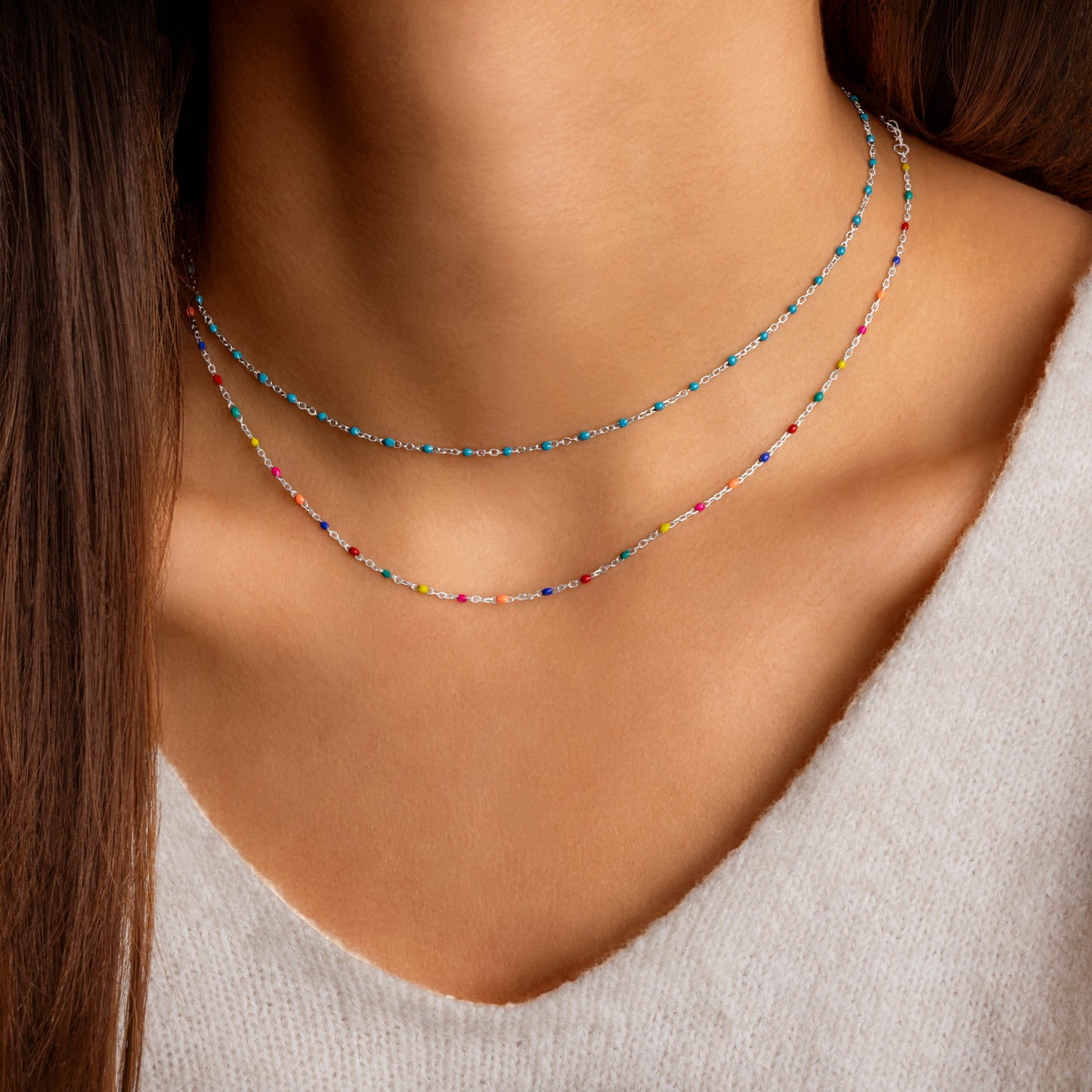Verspielte Perlenkette - RainbowChain