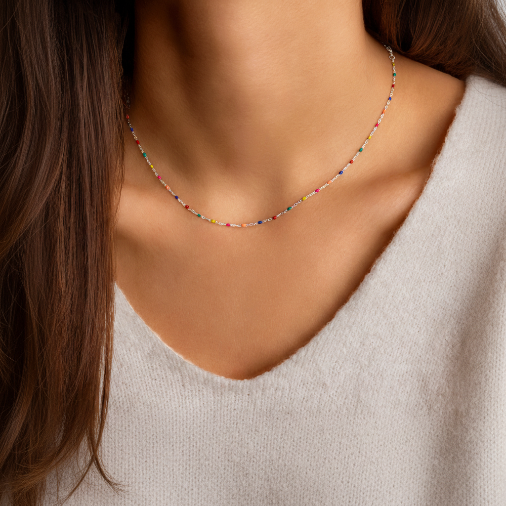 Verspielte Perlenkette - RainbowChain
