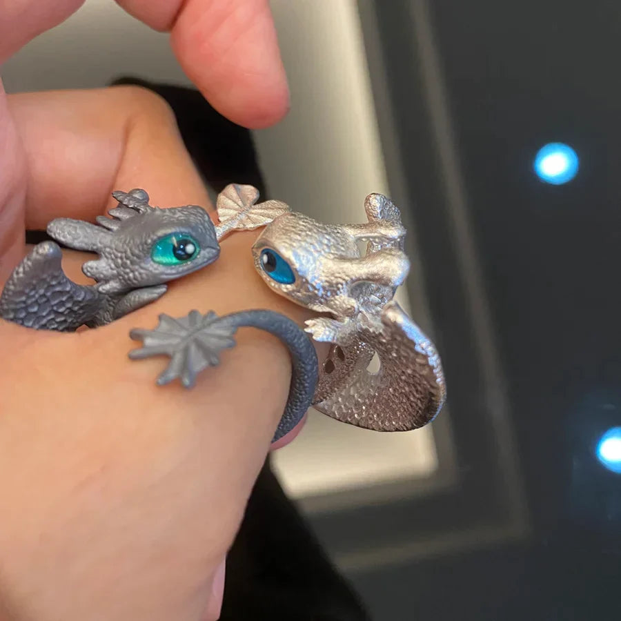 Verstellbarer Paar Ring - DragonHeart