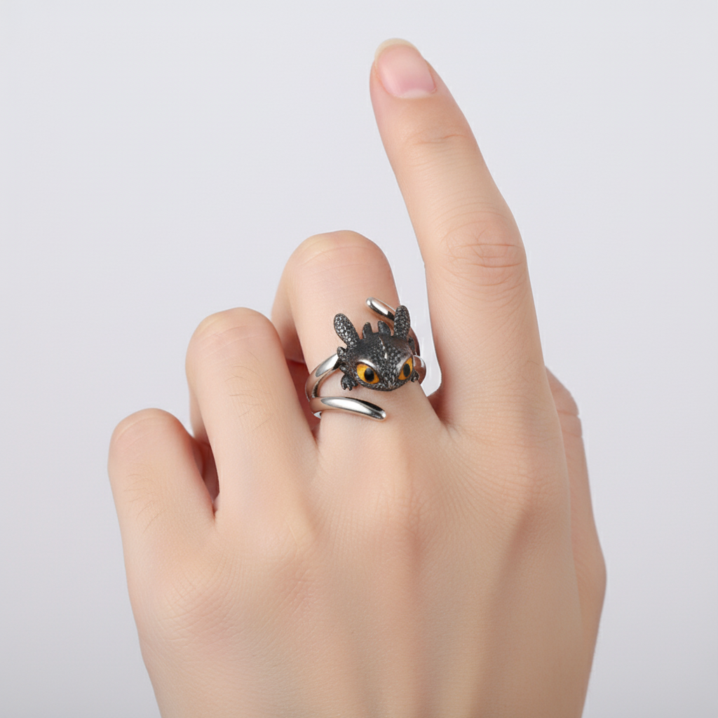 Verstellbarer Paar Ring - DragonHeart