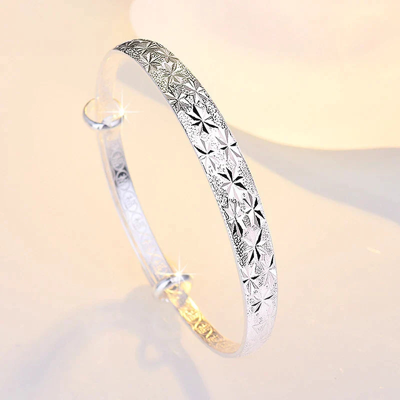 Verstellbares Silberarmband - ShimmerBangle