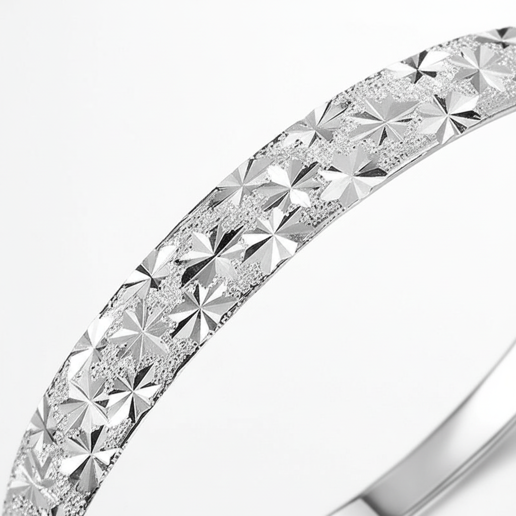Verstellbares Silberarmband - ShimmerBangle