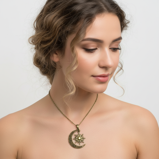 Vintage Halskette - SunMoon