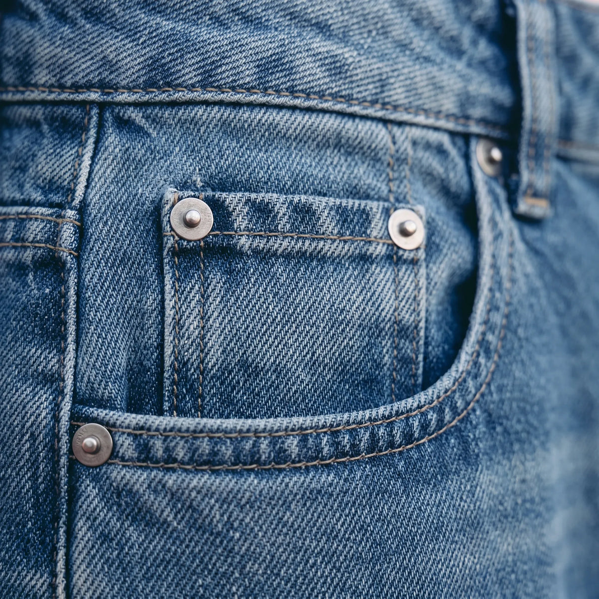 Weite Damen Jeans Mit Hohem Bund - Renee