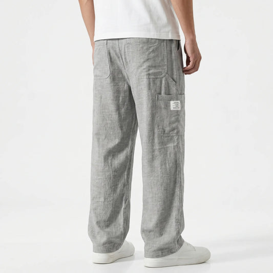 Weite Stoffhose Mit Geradem Bein - Neal