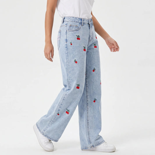 Wide Leg Jeans High Waist - Lola