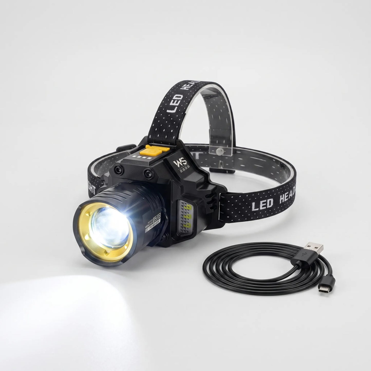 Wiederaufladbare COB-LED-Stirnlampe - Lumabeam