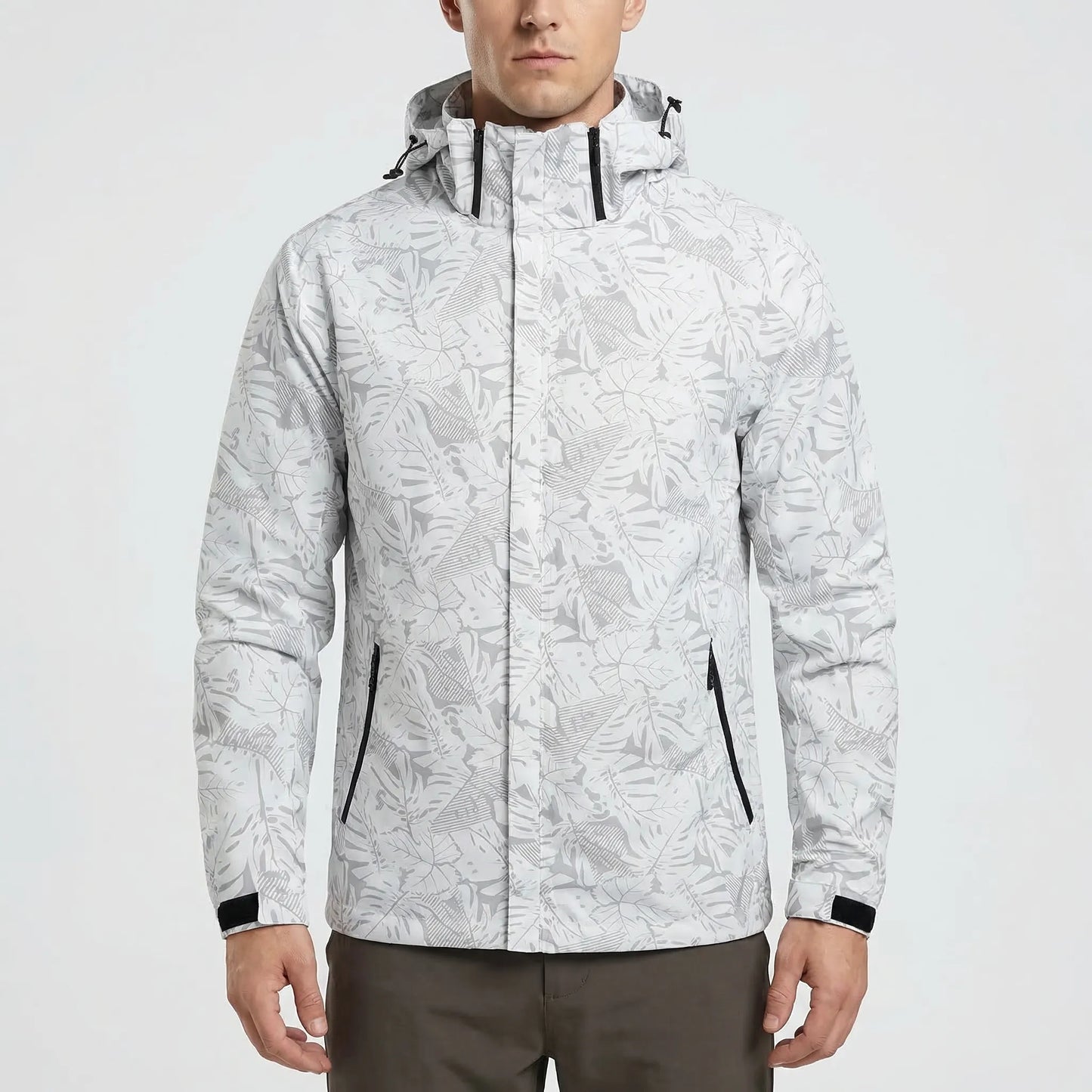 Windbreaker Mit Durchgehendem Reißverschluss Und Kapuze - Stormvel