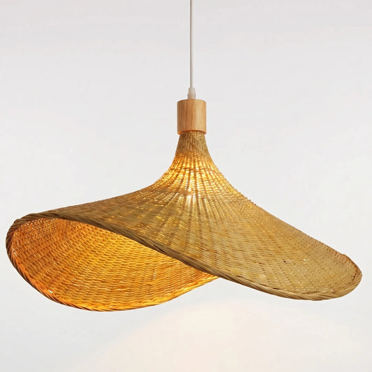 Woven Bamboo Pendant Ceiling Lamp - Wovenlume