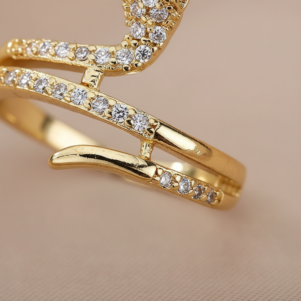 Zirkon Besetzter Ring - SerpentStyle