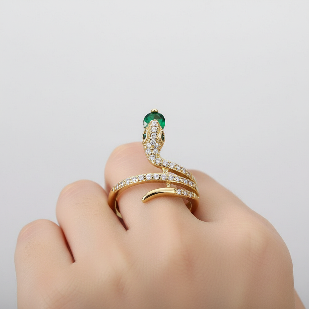 Zirkon Besetzter Ring - SerpentStyle