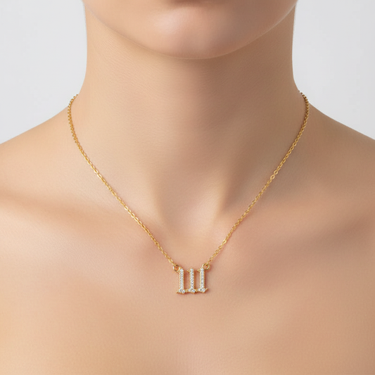 Zirkonia-Halskette - AngelNumbersNecklace