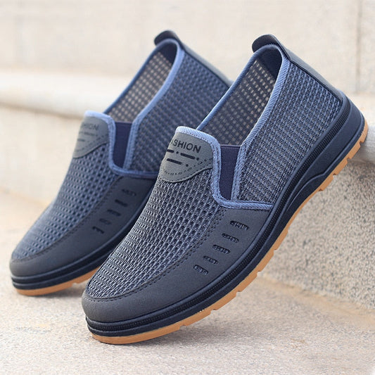 Herren Sneaker | Mesh | Atmungsaktiv | Gummi Sohle | Leicht | Luftig-Blau-39-Luzern Mode