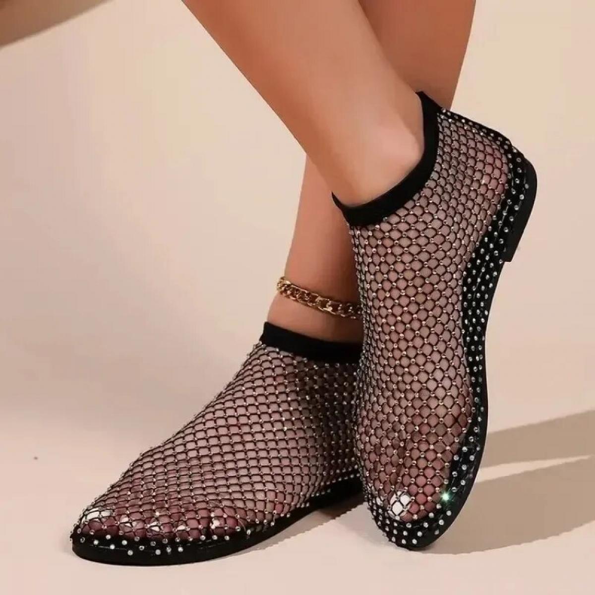 Glänzende Damen Ballerinas | bequem & stilvoll | rutschfest | leicht & modisch-Luzern Mode
