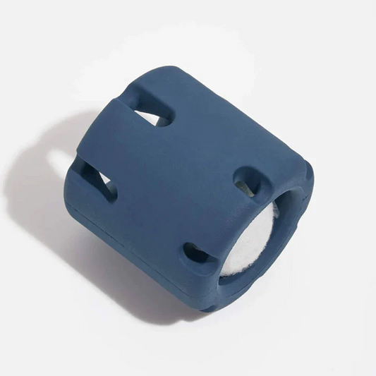 Blauer Silikon-Katzenball-Spielzeug, interaktiv, langlebig, für Haustiere, Unterhaltung.