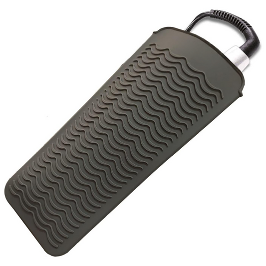 Schwarze Silikon-Anti-Rutsch-Matte mit Wellenmuster, ideal für Küche oder Bad.