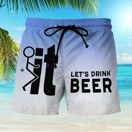 Herren Badeshorts | Hawaii | Elastischem Bund | Taschen | UV-Schutz-Luzern Mode