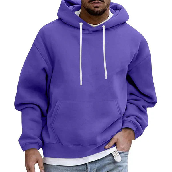Oversize-Herrenhoodie mit Kängurutasche – Herbstedition Matteo