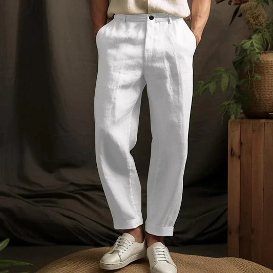 Lässige Sommerhose aus Leinen für Herren – Milan