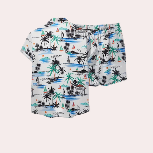 Lässiges Sommer Outfit Herren | Atmungsaktives Set Zweiteiler | Jetzt kaufen-Luzern Mode