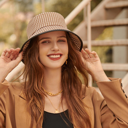 Damen Sommerhut | Stoff Bucket Hat | Leicht & Atmungsaktiv | Für Urlaub & Alltag-Luzern Mode