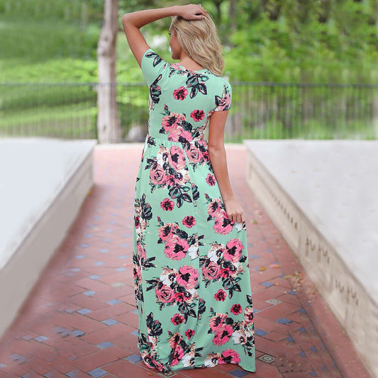 Sommerkleid Damen | Leicht & vielseitig | Knielang | Luftig | Für Alltag & Urlaub-Luzern Mode