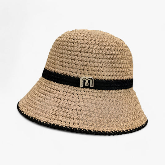 Damen Sommerhut breit faltbar | UV-Schutz Hut Mesh | Leicht & luftig für den Strand-Khaki-Luzern Mode