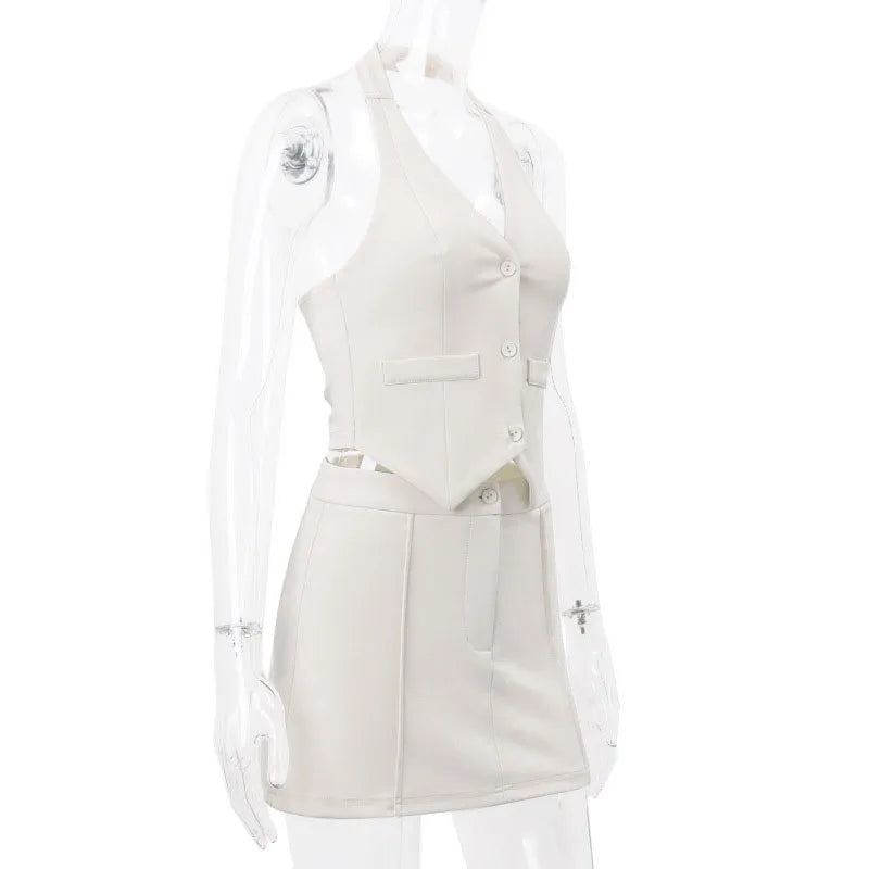 Sommer Outfit Damen Büro | Zweiteiler mit Hose | Leicht bequem kombinierbar-Luzern Mode