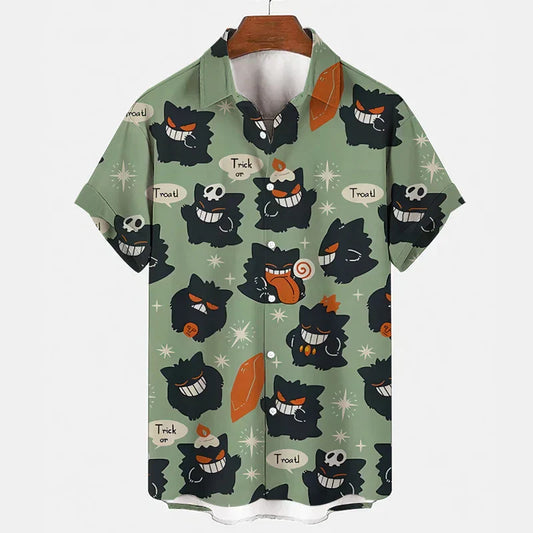 Pyjama Set Sommer | Gengar Snorlax Print | 1 kaufen 1 gratis | Unisex & bequem-04-M-Luzern Mode