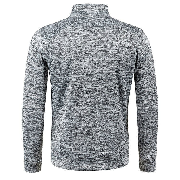 Herren Outdoorjacke | Fleece | Baumwolle | Reißverschluss | Einfarbig-Luzern Mode