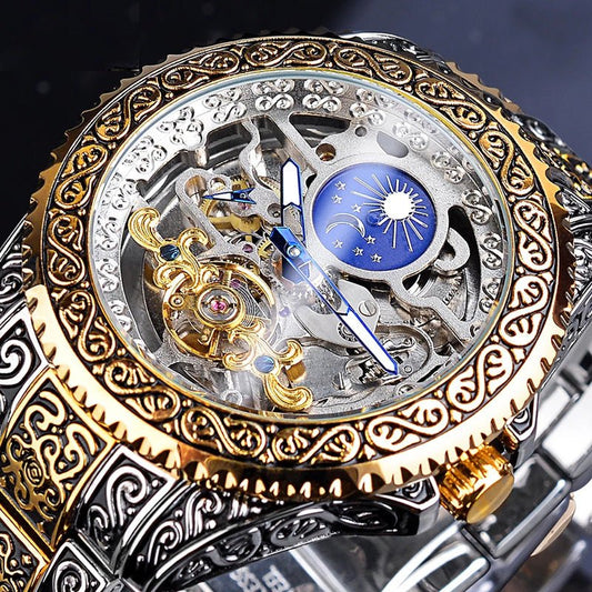 Skelett Mechanische Herrenarmbanduhr – Valtor