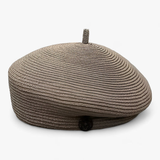 Damen Fedora Strohhut | Breite Krempe | Sommer | Modernes Design | Luftig & Chic-Graues Currygras-Durchschnittliche Größe 55-57 cm-Luzern Mode