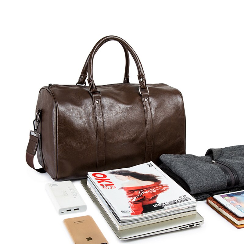 Große Kapazität Leder-Reisetasche – Leicht & Strapazierfähiges Handgepäck