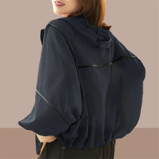 Leichte Damen-Sommer-Kapuzenjacke – Oversized, im lockeren Schnitt – Zoë