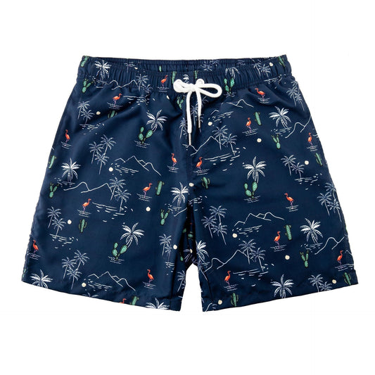 Schnelltrocknend | elastischer Bund | Seitentaschen | Printdesign | Herren Shorts-Bäume-S-Luzern Mode