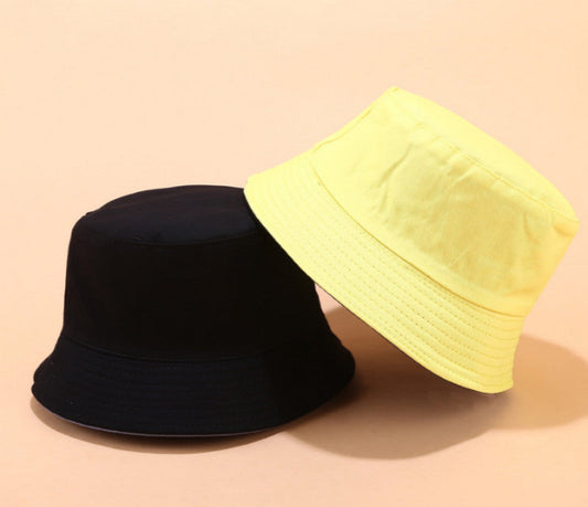 Wendbarer Bucket Hat Sommer | Unisex Sonnenhut 2-in-1 | Trendiges Reisedesign-Gelb-Luzern Mode
