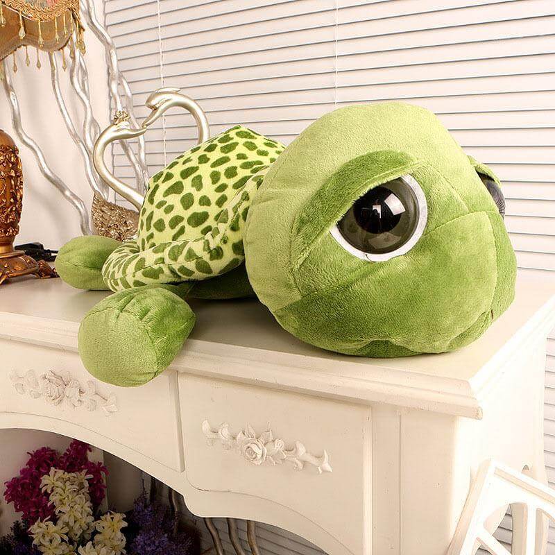 Weiches Plüsch-Schildkrötenkuscheltier mit realistischem Design – Kuschelpanzli